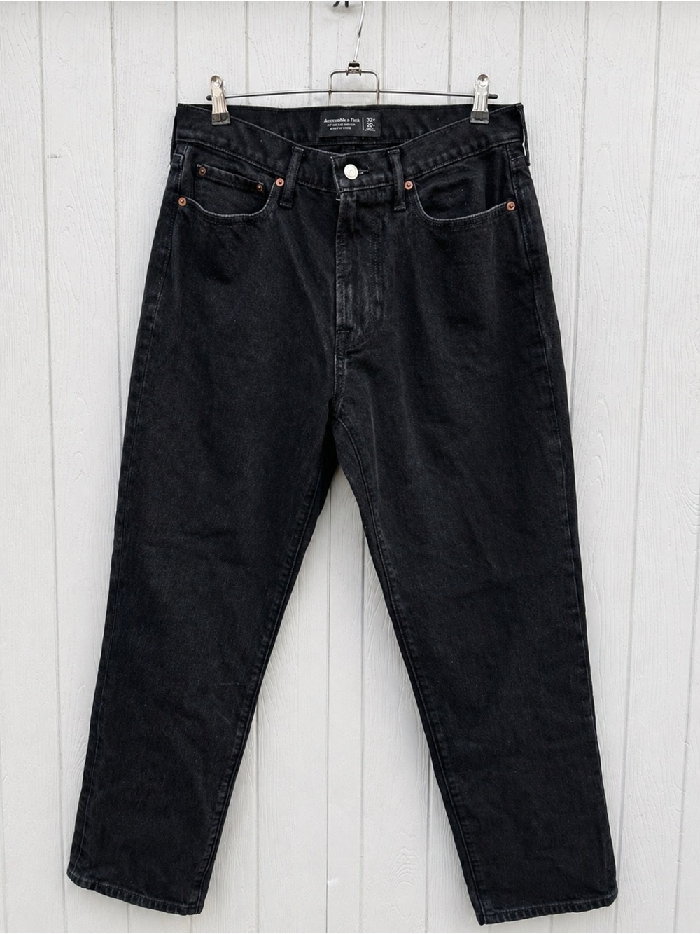Abercrombie & Fitch Black Jeans 32x30 Athletic Loose Fit Unisex Vintage Style